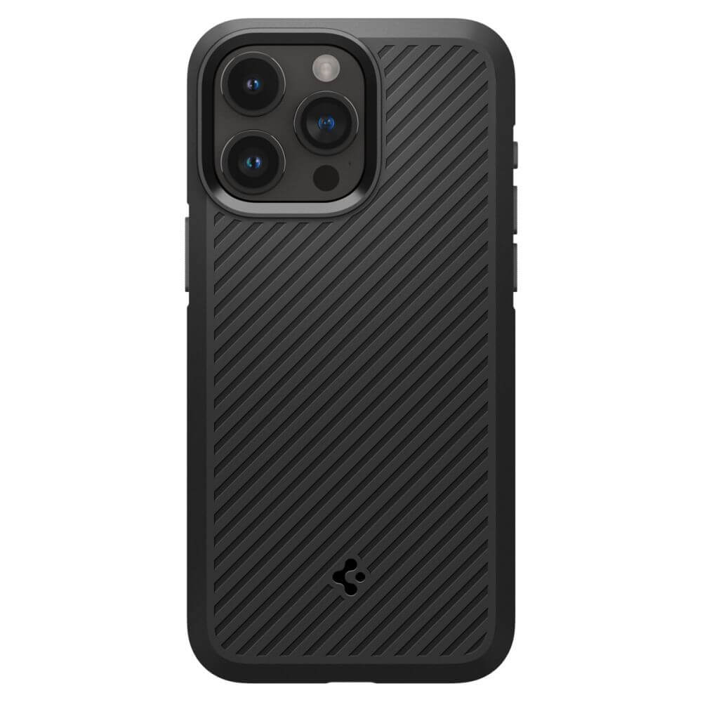 Противоударен Силиконов Калъф за iPhone 15 Pro, Spigen Core Armor Case, Черен (2)
