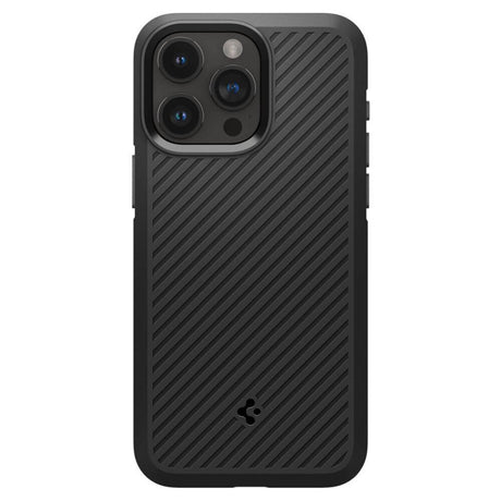 Противоударен Силиконов Калъф за iPhone 15 Pro, Spigen Core Armor Case, Черен (2)