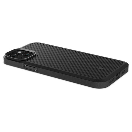 Противоударен Силиконов Калъф за iPhone 15, Spigen Core Armor Case, Черен (4)