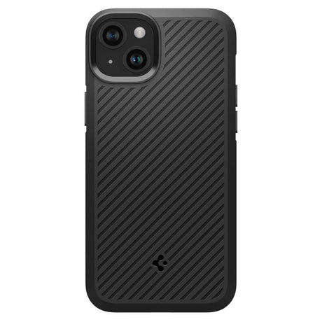 Противоударен Силиконов Калъф за iPhone 15, Spigen Core Armor Case, Черен (2)