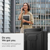 Противоударен Калъф за Samsung Tab S9, Spigen Rugged Armor Pro Case, Черен (8)