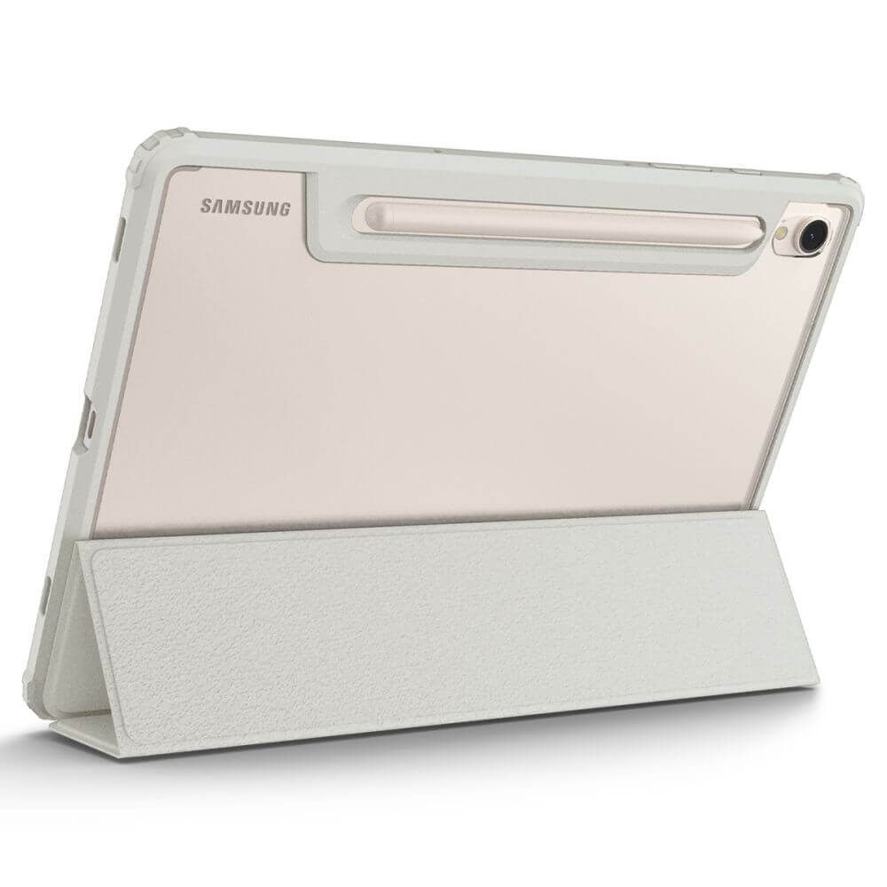 Противоударен Калъф за Samsung Tab S10 Lite/ S10 FE/ S9, Spigen Ultra Hybrid Pro Case, Сив (8)