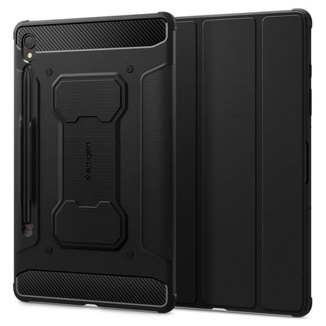 Противоударен Калъф за Samsung Tab S9, Spigen Rugged Armor Pro Case, Черен (2)