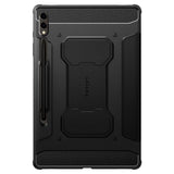 Противоударен Калъф за Samsung Tab S10 Plus/ S9 Plus 12.4", Spigen Rugged Armor Pro Case, Черен (3)