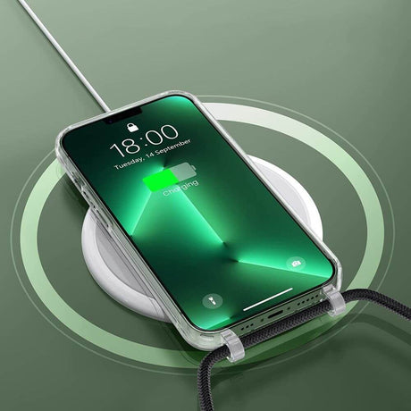 Magsafe Калъф с Връзка за iPhone 15 Plus, Tech-Protect FlexAir Chain Case, Прозрачен (2)