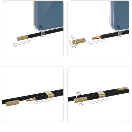 Magsafe Калъф с Връзка за iPhone 15 Plus, Tech-Protect FlexAir Chain Case, Прозрачен (4)