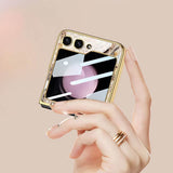 Луксозен Калъф за Samsung Z Flip 5, Tech-Protect Mood Marble Case, Черен (2)