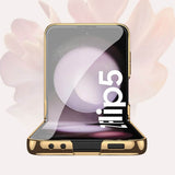 Луксозен Калъф за Samsung Z Flip 5, Tech-Protect Mood Marble Case, Черен (3)