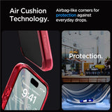 Противоударен Калъф за iPhone 15 Pro, Spigen Ultra Hybrid Case, Червен (9)