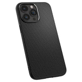 Противоударен Калъф за iPhone 15 Pro Max, Spigen Liquid Air Case, Черен (6)