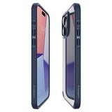 Противоударен Калъф за iPhone 15 Pro, Spigen Ultra Hybrid Case, Син (6)