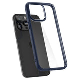 Противоударен Калъф за iPhone 15 Pro, Spigen Ultra Hybrid Case, Син (4)