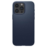 Противоударен Калъф за iPhone 15 Pro, Spigen Liquid Air Case, Син (2)