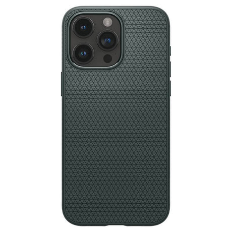 Противоударен Калъф за iPhone 15 Pro, Spigen Liquid Air Case, Зелен (2)