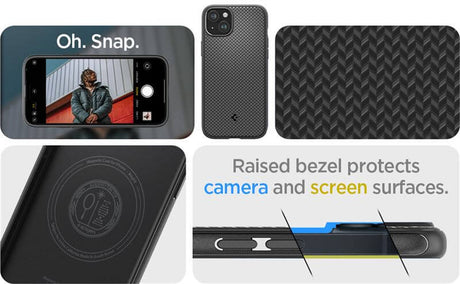 Magsafe Противоударен Калъф за iPhone 15 Plus, Spigen Mag Armor Case, Черен (8)