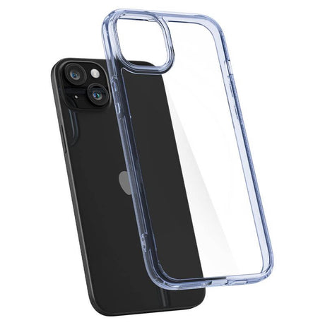 Противоударен Калъф за iPhone 15 Plus, Spigen Ultra Hybrid Case, Син (4)