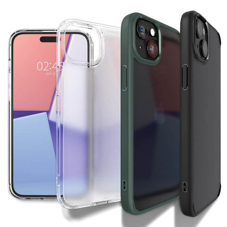 Противоударен Калъф за iPhone 15 Plus, Spigen Ultra Hybrid Case, Син (7)