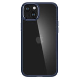 Противоударен Калъф за iPhone 15, Spigen Ultra Hybrid Case, Тъмно Син (2)