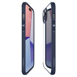 Противоударен Калъф за iPhone 15, Spigen Ultra Hybrid Case, Тъмно Син (6)
