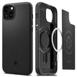 Magsafe Противоударен Калъф за iPhone 15 Plus, Spigen Mag Armor Case, Черен