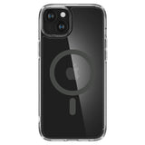 Magsafe Противоударен Калъф за iPhone 15, Spigen Ultra Hybrid Case, Сив (2)