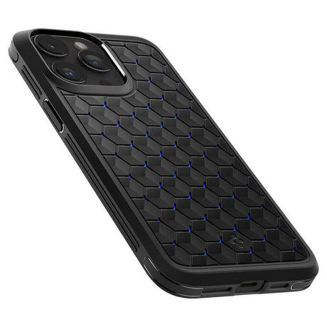 Противоударен Калъф за iPhone 15 Pro Max, Spigen Cryo Armor Case, Черен (6)