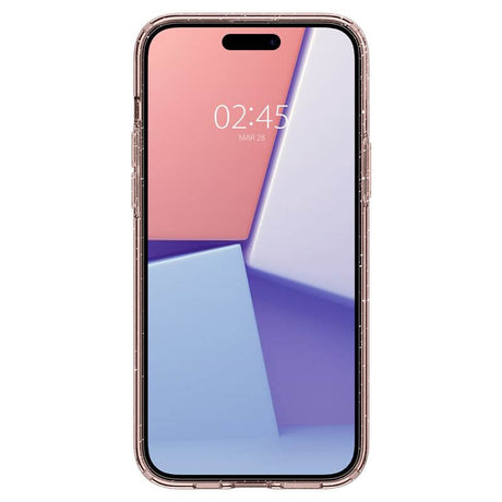 Блестящ Калъф за iPhone 15 Plus, Spigen Liquid Crystal Glitter Quartz Case, Розов (3)