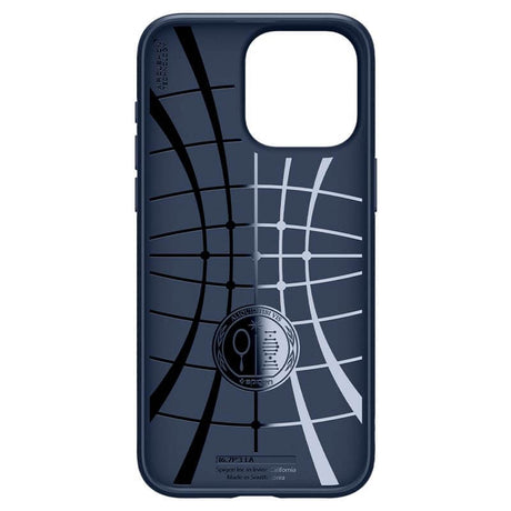 Противоударен Калъф за iPhone 15 Pro Max, Spigen Liquid Air Case, Син (4)