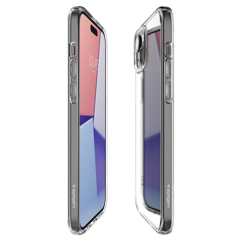 Противоударен Калъф за iPhone 15 Plus, Spigen Ultra Hybrid Case, Прозрачен (5)