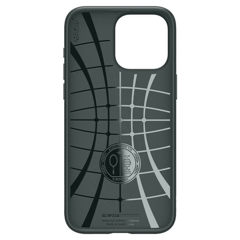 Противоударен Калъф за iPhone 15 Pro Max, Spigen Liquid Air Case, Зелен (4)