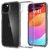 Противоударен Калъф за iPhone 15 Plus, Spigen Ultra Hybrid Case, Прозрачен