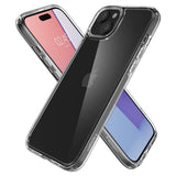 Противоударен Калъф за iPhone 15 Plus, Spigen Ultra Hybrid Case, Прозрачен (4)
