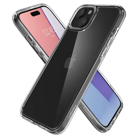 Противоударен Калъф за iPhone 15 Plus, Spigen Ultra Hybrid Case, Прозрачен (4)