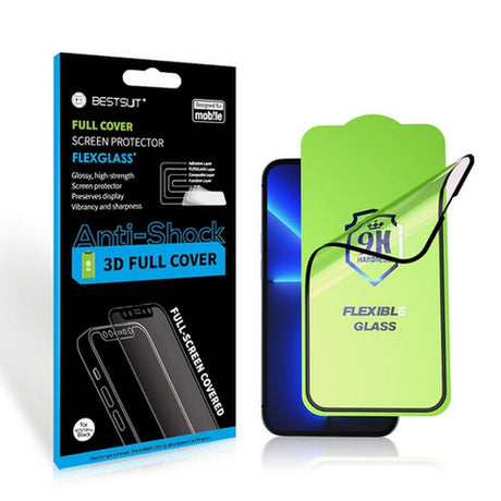 Удароустойчив Протектор за iPhone 15 Plus, Bestsuit Flexible 5D Glass, Прозрачен