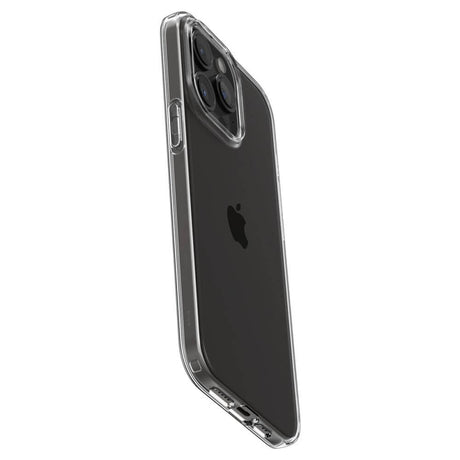Противоударен Силиконов Калъф за iPhone 15 Pro, Spigen Liquid Crystal Case, Прозрачен (5)