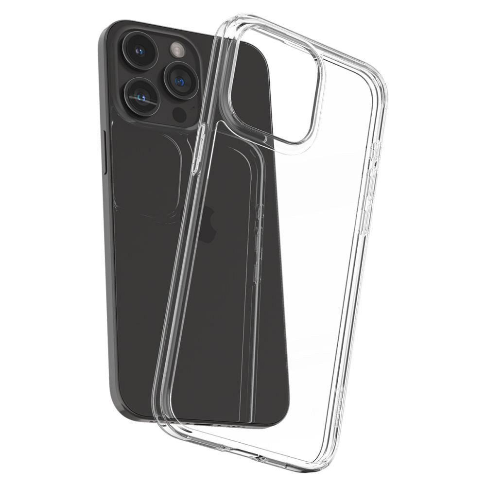 Тънък Противоударен Калъф за iPhone 15 Pro, Spigen AirSkin Hybrid Case, Прозрачен (2)