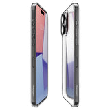 Тънък Противоударен Калъф за iPhone 15 Pro, Spigen AirSkin Hybrid Case, Прозрачен (4)