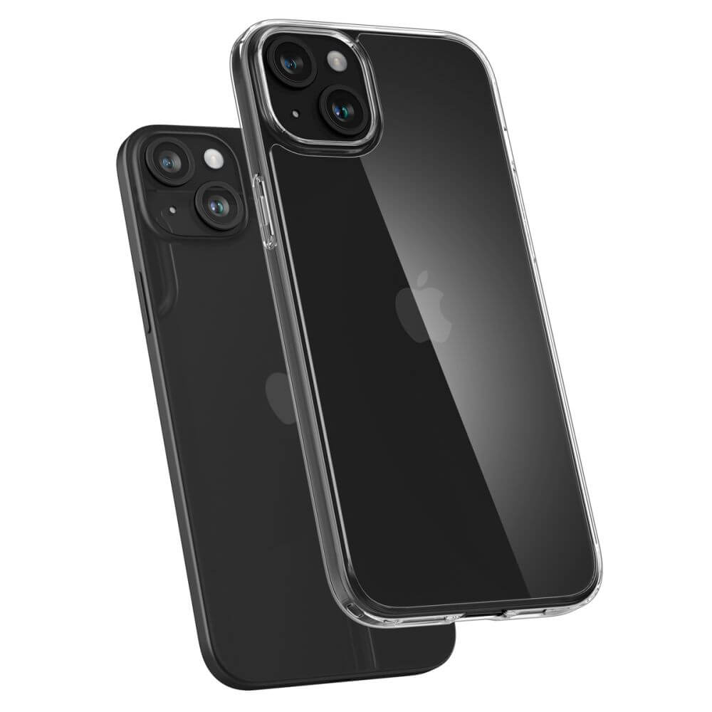Тънък Противоударен Калъф за iPhone 15, Spigen AirSkin Hybrid Case, Прозрачен (5)