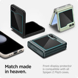 Протектор за Външния Дисплей на Samsung Z Flip 5, Spigen EZ Fit Glass 2бр., Прозрачен (9)