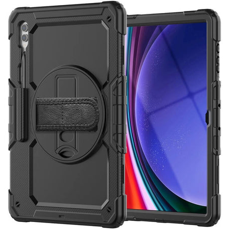 Калъф с Дръжка за Samsung Tab S10/S9/S8 Ultra 14.6", Tech-Protect Solid360 Case, Черен (2)