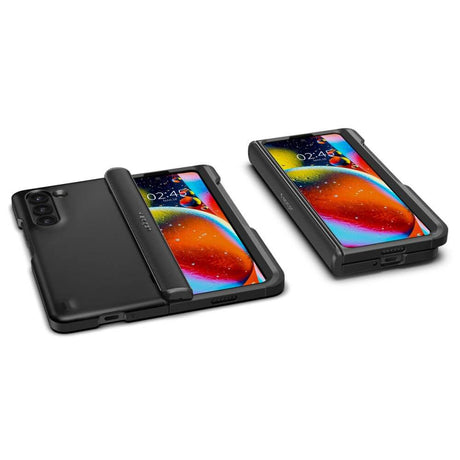 Калъф с S Pen Поставка за Samsung Z Fold 5, Spigen Slim Armor Pro Case, Черен (4)