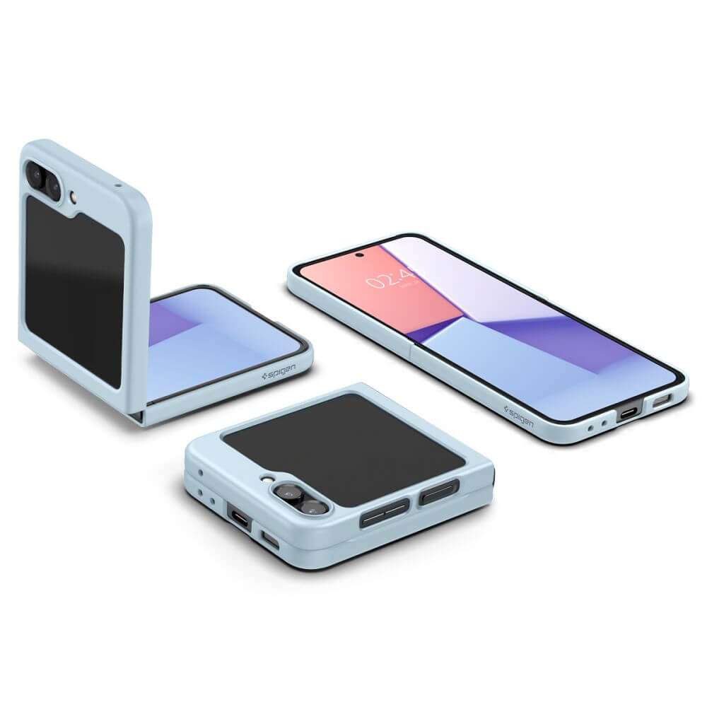 Тънък Калъф за Samsung Z Flip 5, Spigen AirSkin Case, Син (7)