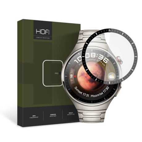 Протектор за Huawei Watch 4 Pro, Hofi Hybrid Pro Glass, Черен
