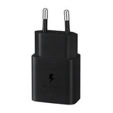 Оригинално Зарядно Samsung 15W 220v Fast Charger с USB-C Кабел EP-T1510XBE, Черен (5)