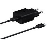 Оригинално Зарядно Samsung 15W 220v Fast Charger с USB-C Кабел EP-T1510XBE, Черен (2)