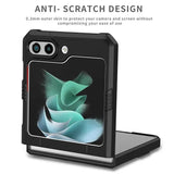 Калъф с Поставка за Samsung Z Flip 5, GKK KickStand Case, Черен (2)