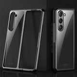 Калъф с Цветна Рамка за Samsung Z Fold 5, Electroplating Case, Черен