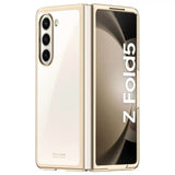 Калъф с Цветна Рамка за Samsung Z Fold 5, Electroplating Case, Златист (2)