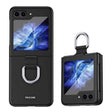 Матов Калъф с Пръстен за Samsung Galaxy Z Flip 5, GKK Ring Case, Черен