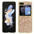 Калъф с Блестяща Декорация за Samsung Z Flip 5, Glitter Case, Златист